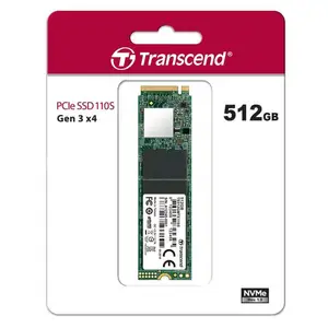Transcend 512GB NVMe PCIe M.2 SSD Gen 3 x4 2280 M-key, 3D TLC, TS512GMTE110S MB/s)
