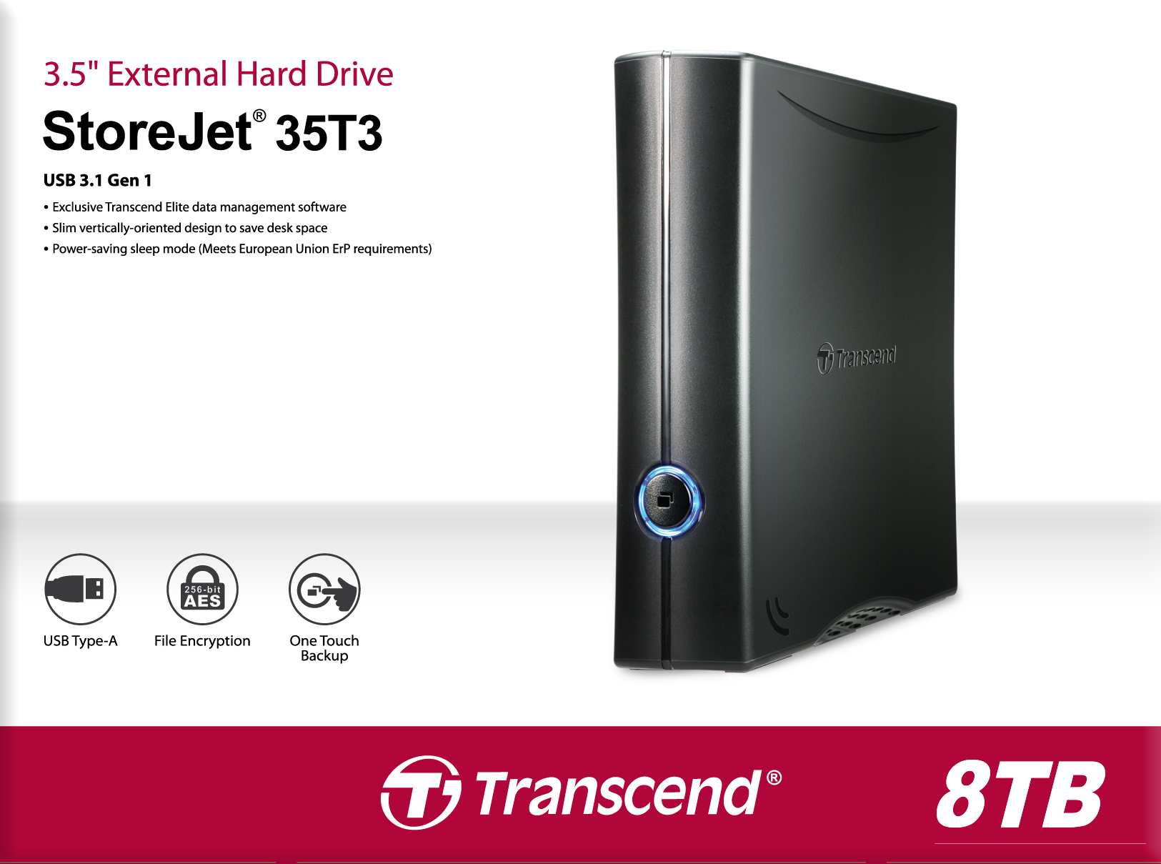 Disque dur externe TRANSCEND 4TO 2.5 ANTI-CHOC - Electro Mall