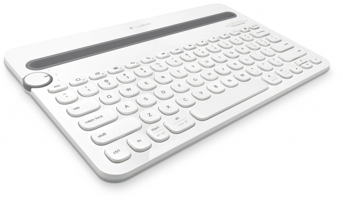 Teclado Inalámbrico Ergonómico Logitech Wave Keys Bluetooth Multi Device  920 - White — Cover company