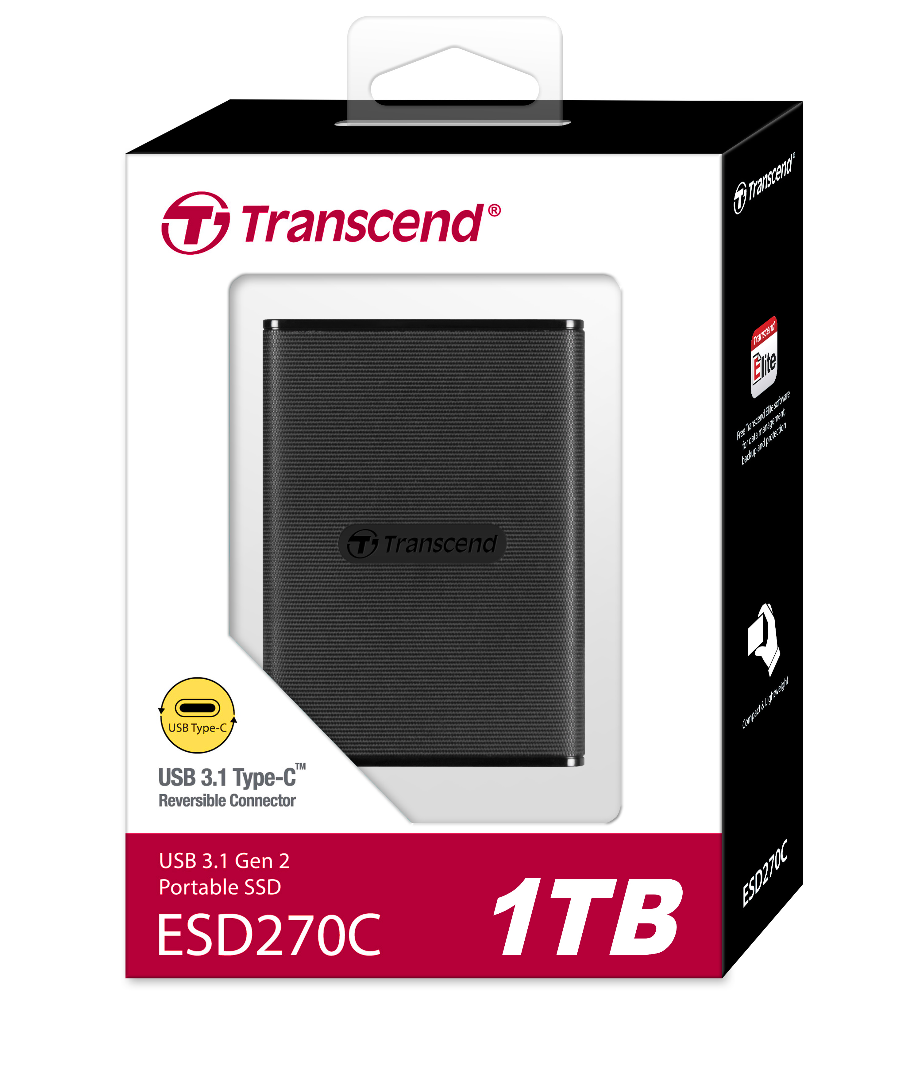 Transcend 2TB, Portable SSD ESD310C, USB 10Gbps, Type C/A (R