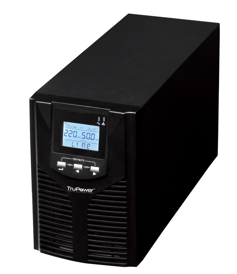 TruPower TP901II 1KVA 220V LCD Online Premium HF UPS with USB (3x12V7Ah)