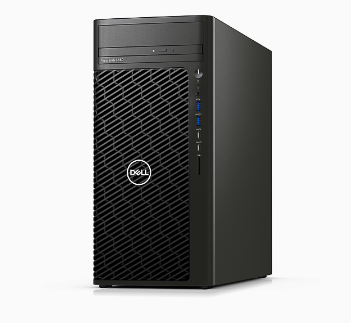 Dell Precision 3660 Tower Core i7-13700 16GB (1x16GB) DDR5 512GB SSD M.2  PCIe + 2TB 7.2K SATA 3.5