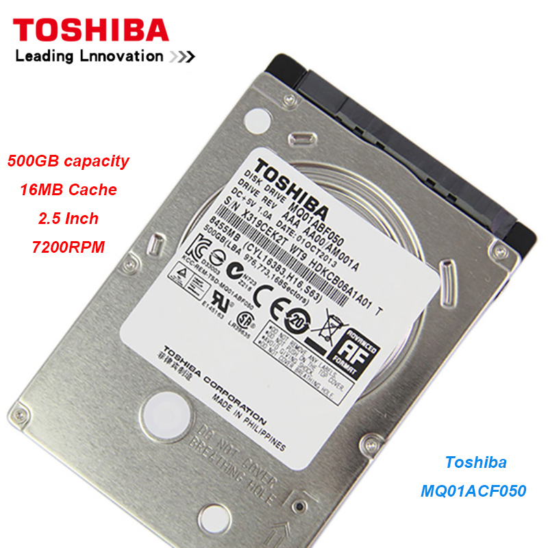 Toshiba 500GB 7200RPM SATA 2.5